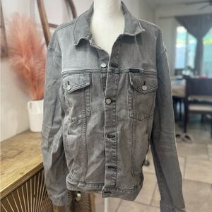 Calvin Klein Jeans Grey Jean Jacket 2XL